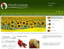 Tablet Screenshot of naturalescurantum.com.br